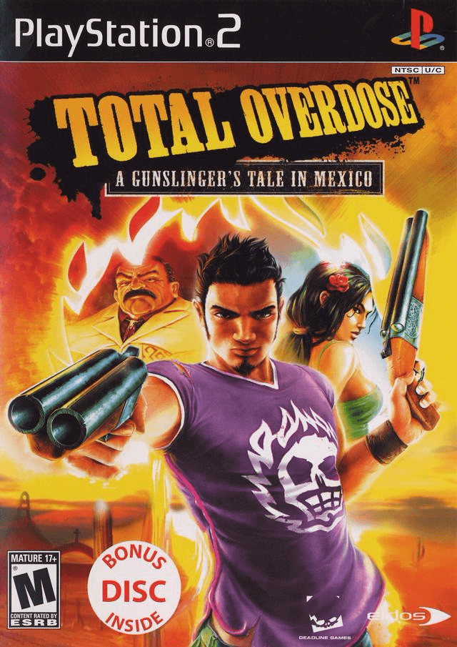 Total Overdose A Gunslinger's Tale in Mexico box art for Playstation 2